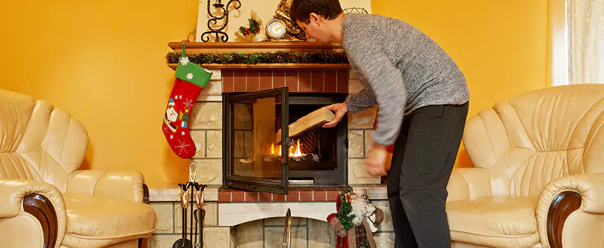 Rusted Metal Fireplace Restoration in Eden Prairie, Minnesota