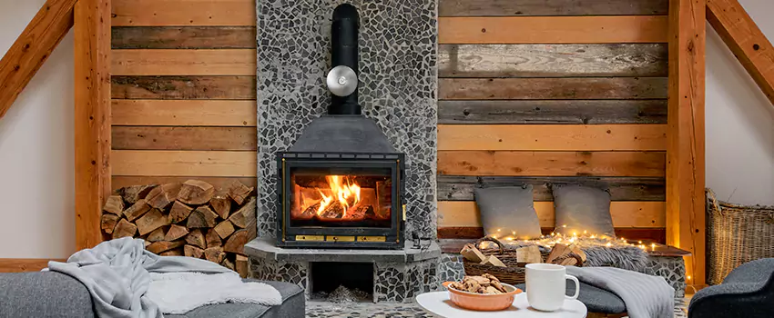 Thelin Hearth Products Direct Vent Gas Stove Fireplace Inspection in Eden Prairie, Minnesota